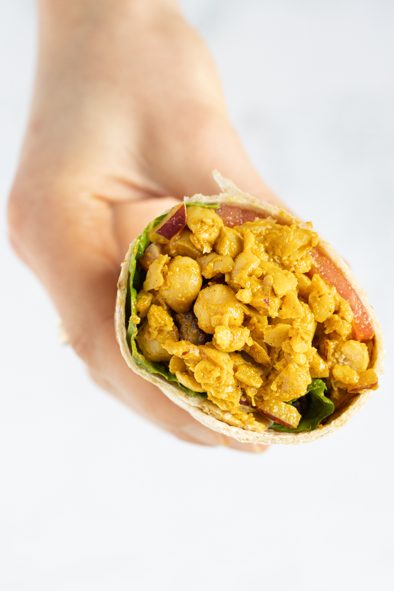 Chickpea Curry Salad Wraps Toshi's Table