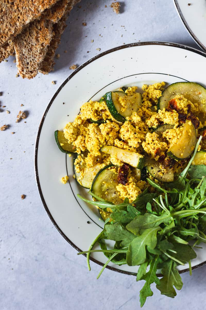 Zucchini Tofu Scramble Toshi's Table