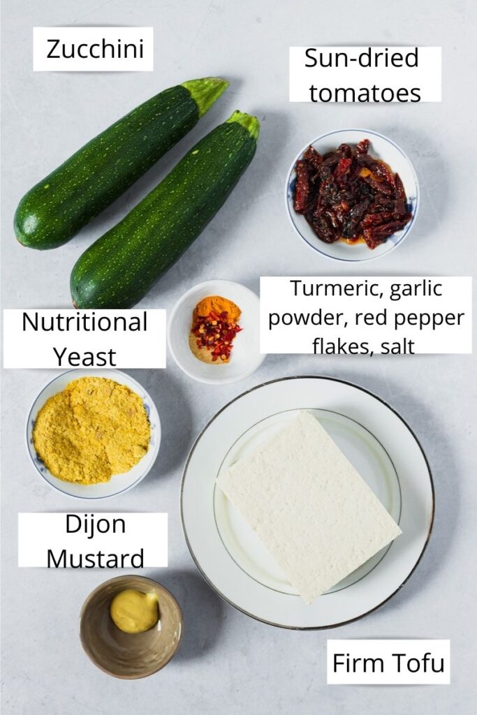 zucchini tofu scramble ingredients