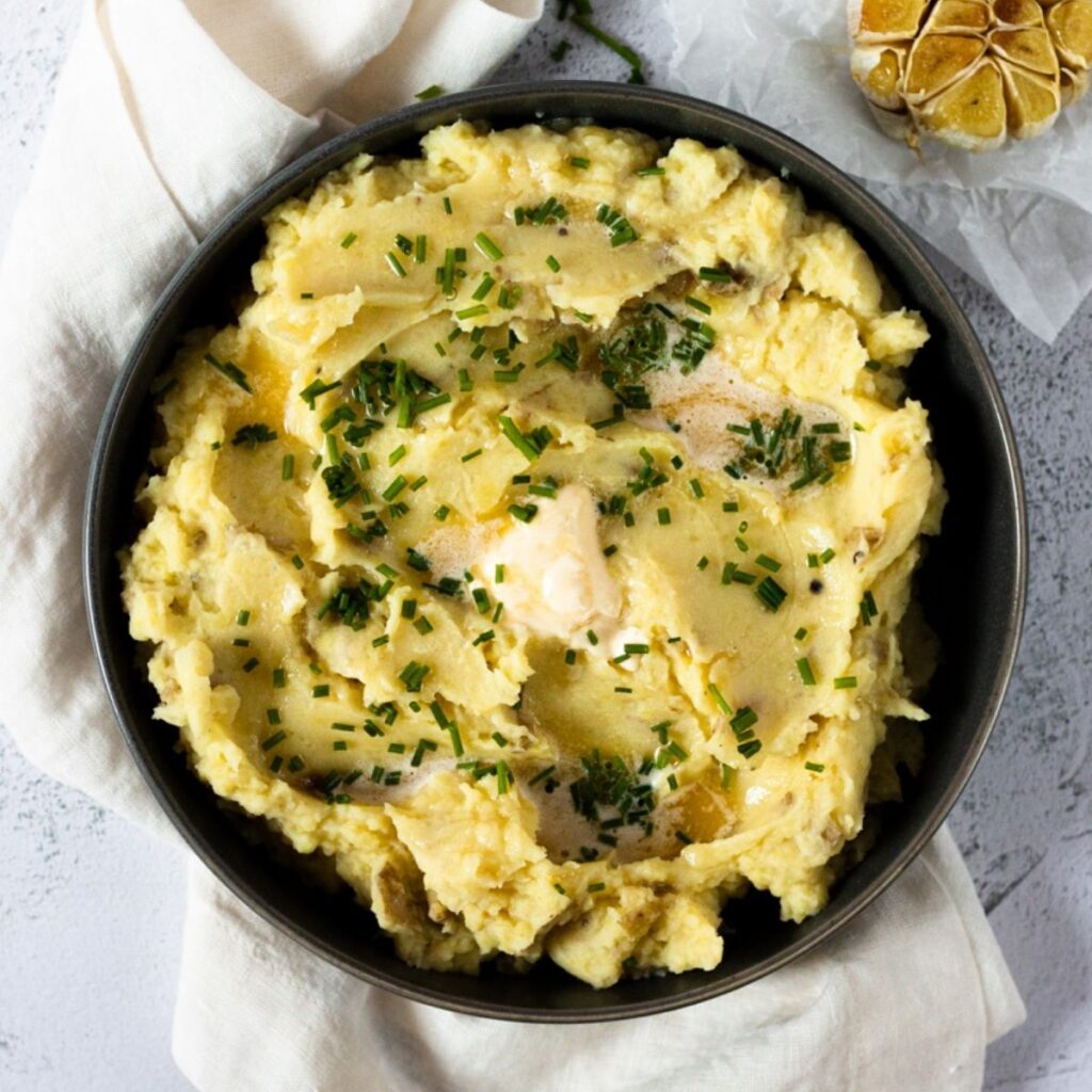 Vegan Roasted Garlic Mashed Potatoes Toshi's Table