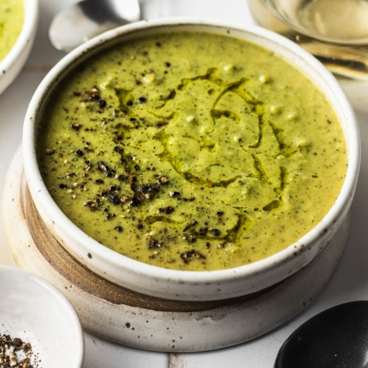Creamy Broccoli Zucchini Soup (Vegan) Toshi's Table