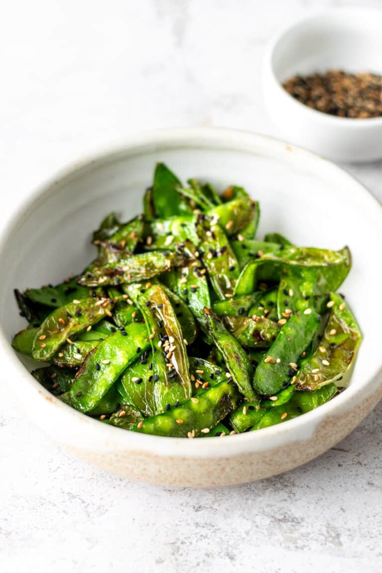 Easy Air Fryer Snow Peas | Toshi's Table