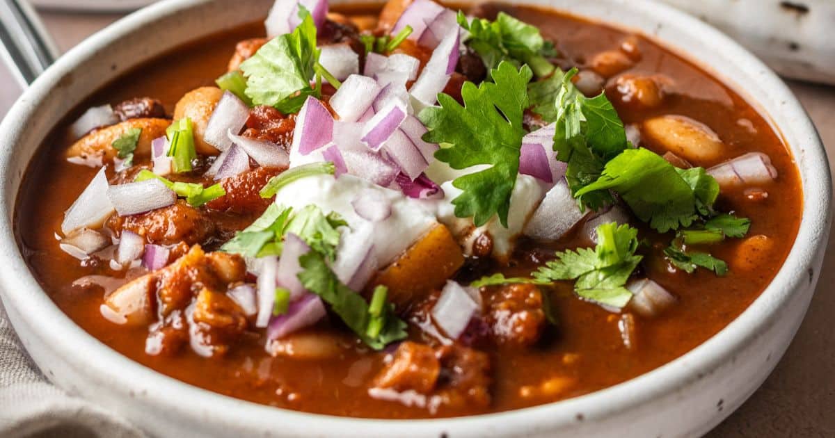 Vegetarian Butternut Squash Chili with Beer