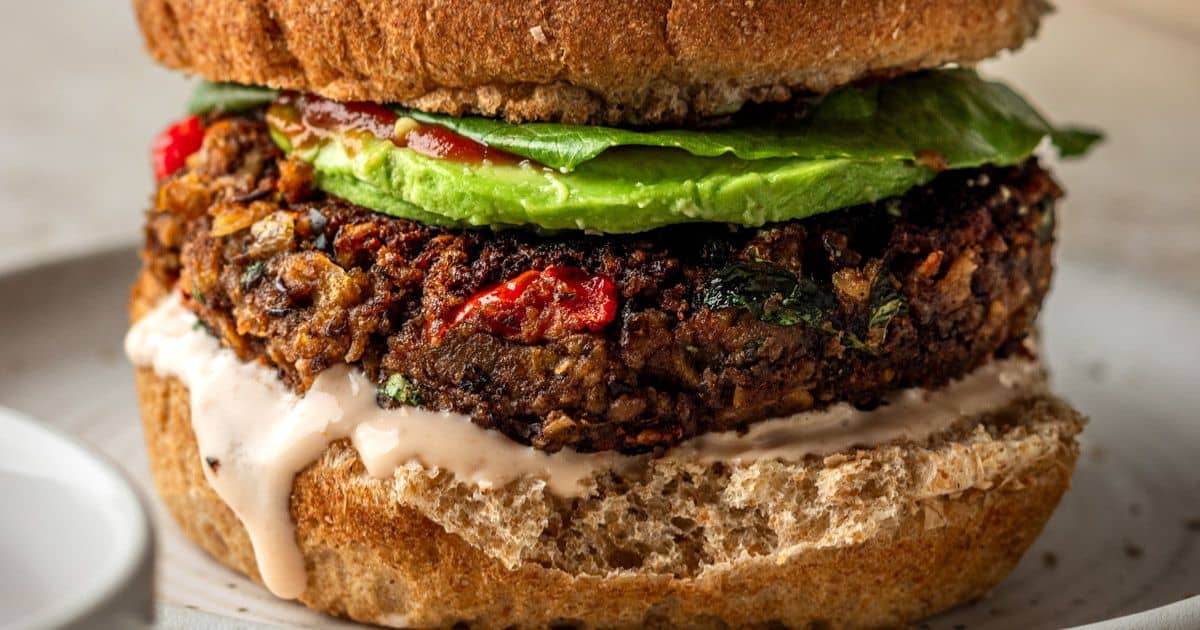 Black Bean Lentil Veggie Burgers